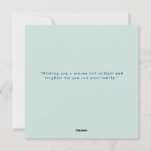 カスタムメリークリスマスハミングバードホリデーカード シーズンカード (裏面)