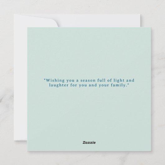 カスタムメリークリスマスハミングバードホリデーカード シーズンカード (裏面)