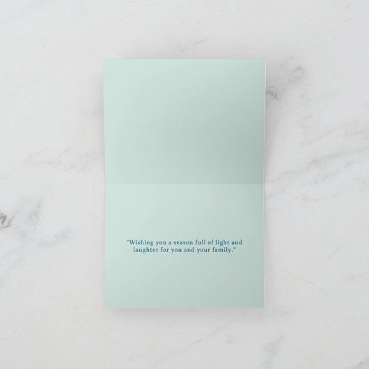 カスタムメリークリスマスハミングバード シーズンカード (内部)