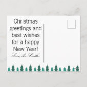 カスタムメリークリスマスワンフォトポストカード シーズンポストカード (裏面)