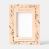 カスタムメリークリスマス冬季植物学 レーザー彫刻フレーム (正面)