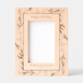 カスタムメリークリスマス冬季植物学 レーザー彫刻フレーム (正面)