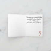 カスタムメリークリスマス魔法スイーツハウス シーズンカード (内部)