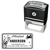 カスタムメリーランドライセンスプレート差出人住所スタンプ セルフインキングスタンプ (インサイチュ)
