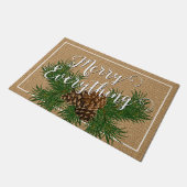 カスタムメリー全てバフェイクラップ ドアマット (アングル)