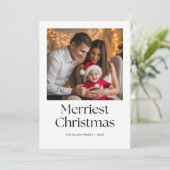 カスタムメリー家族クリスマスホリデーカード シーズンカード (スタンド正面)