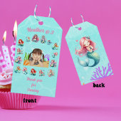 カスタムメルメイズテーマガール誕生日サンキューユー ギフトタグ