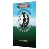 カスタムメンゴエレガントルフモノグラムデザイン クリップボード (左)