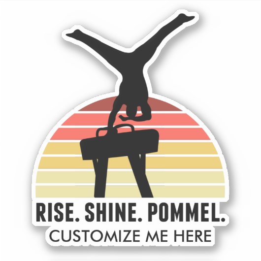 カスタムメンズジナ食べムスリープポンメルホース シール (正面)