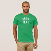 カスタムメンズベラ+キャンバスショートスリーブケリーグリーン Tシャツ (正面フル)