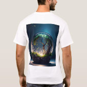 カスタムメンズベーシックTシャツ Tシャツ (裏面)