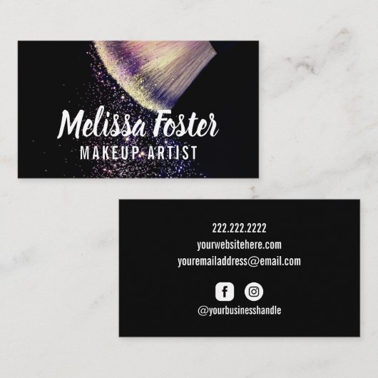 カスタムメークアーティスト名刺 名刺 (正面/裏面)