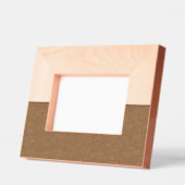 カスタムメープルとクルミの枠 – 水平分割 レーザー彫刻フレーム (左)