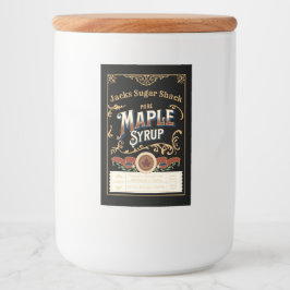 カスタムメープルシロップテンプレート(2" x 3") フードラベル