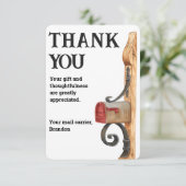 カスタムメールキャリアのメールボックスサンキューカード サンキューカード (スタンド正面)