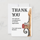 カスタムメールキャリアのメールボックスサンキューカード サンキューカード (正面)