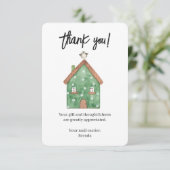 カスタムメールキャリア水カラーハウス サンキューカード (スタンド正面)