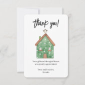 カスタムメールキャリア水カラーハウス サンキューカード (正面)
