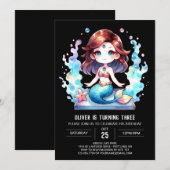 カスタムメ航海のール誕生日 招待状 (正面/裏面)