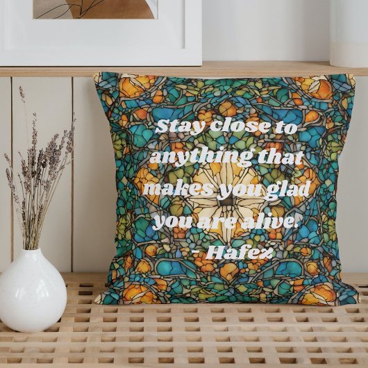 カスタムモザイクパターンノウルーズイランの新年の贈り物 クッション