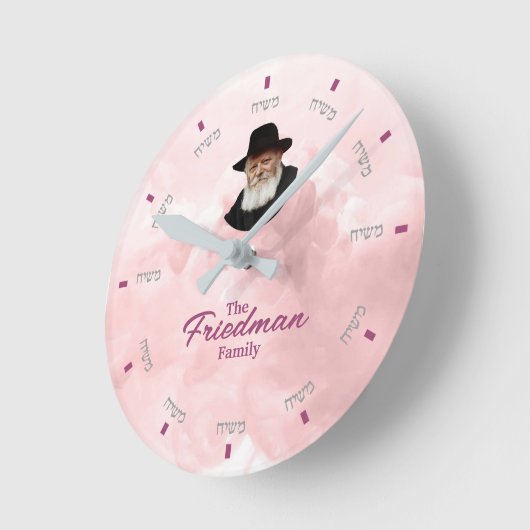 カスタムモシャック時計 – 1 ラウンド壁時計 (傾斜)