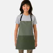カスタムモスグリーンエプロン – ハーフノイズ効果 エプロン (インサイチュ)