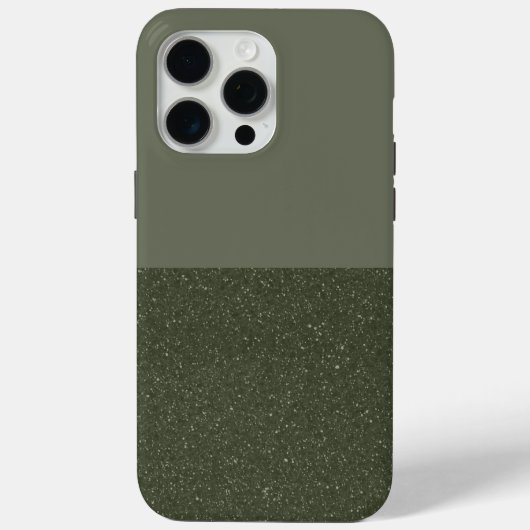 カスタムモスグリーンスプリットiPhoneケース Case-Mate iPhoneケース (裏面)