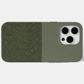 カスタムモスグリーンスプリットiPhoneケース Case-Mate iPhoneケース (裏面 (横))