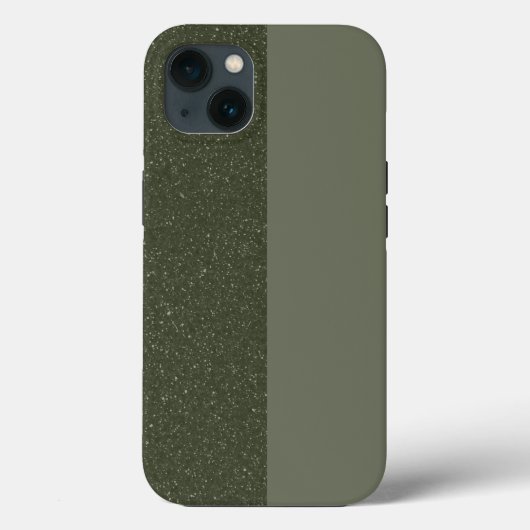カスタムモスグリーンスプリットiPhone 13ケース Case-Mate iPhoneケース (裏面)