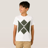 カスタムモスグリーンダイアモンドティー Tシャツ (正面フル)