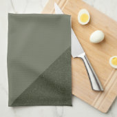 カスタムモスグリーンダイヤモンドキッチンタオル キッチンタオル (四つ折り)