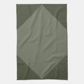 カスタムモスグリーンダイヤモンドキッチンタオル キッチンタオル (縦)