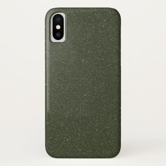 カスタムモスグリーンノイズiPhone Xケース Case-Mate iPhoneケース (裏面)
