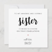 カスタムモダンと可愛い姉妹卒業 カード (正面)
