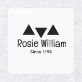 カスタムモダンアイロンのラベル ラベル (デザイン1)