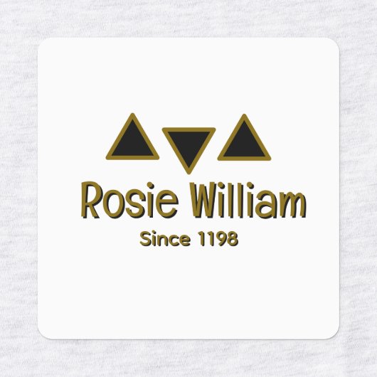 カスタムモダンアイロンのラベル ラベル (デザイン3)