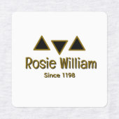 カスタムモダンアイロンのラベル ラベル (デザイン1)