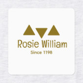 カスタムモダンアイロンのラベル ラベル (デザイン1)