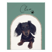 カスタムモダンアーチペットポートレートアートプリント フォトプリント (正面)