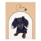 カスタムモダンアーチペットポートレートアートプリント フォトプリント            (正面)