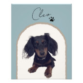 カスタムモダンアーチペットポートレートアートプリント フォトプリント (正面)