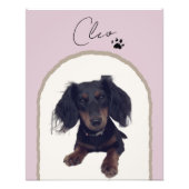 カスタムモダンアーチペットポートレートアートプリント フォトプリント            (正面)