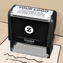 カスタムモダンインラ企業のインロゴ差出人住所