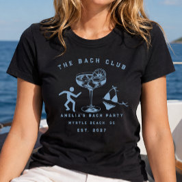 カスタムモダンウィークエンドバチェラーetteビーチパーティー tシャツ