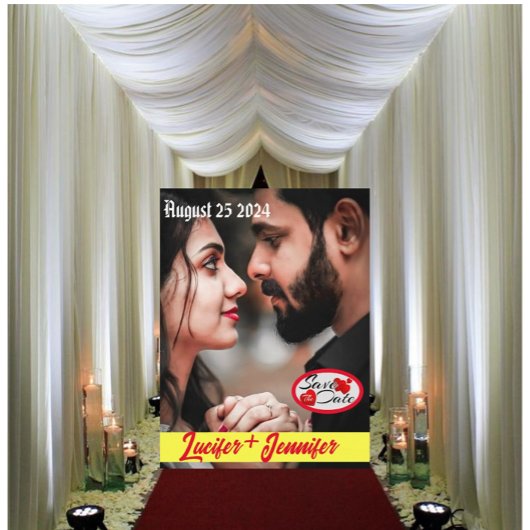 カスタムモダンウェディングエレガント招待状はがき ポストカード