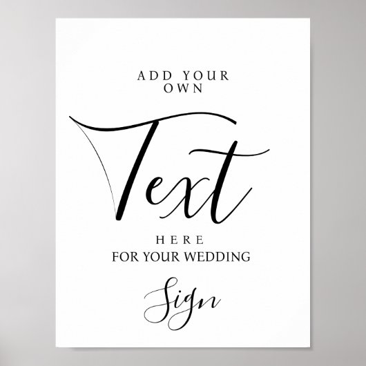 カスタムモダンウェディングパーティー ポスター (正面)