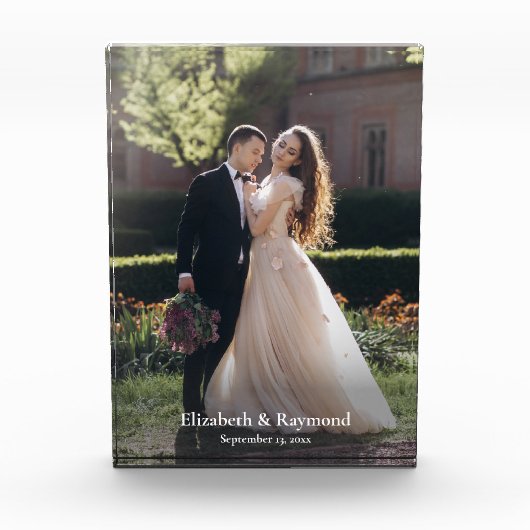 カスタムモダンウェディング写真 フォトブロック (正面)