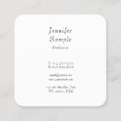 カスタムモダンエレガントカラフルデザインテンプレート スクエア名刺 (裏面)