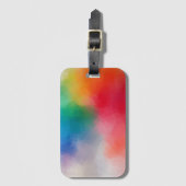 カスタムモダンエレガントカラフル抽象芸術空白の ラゲッジタグ (正面縦)