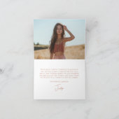 カスタムモダンエレガントサンキューカード サンキューカード (内部)